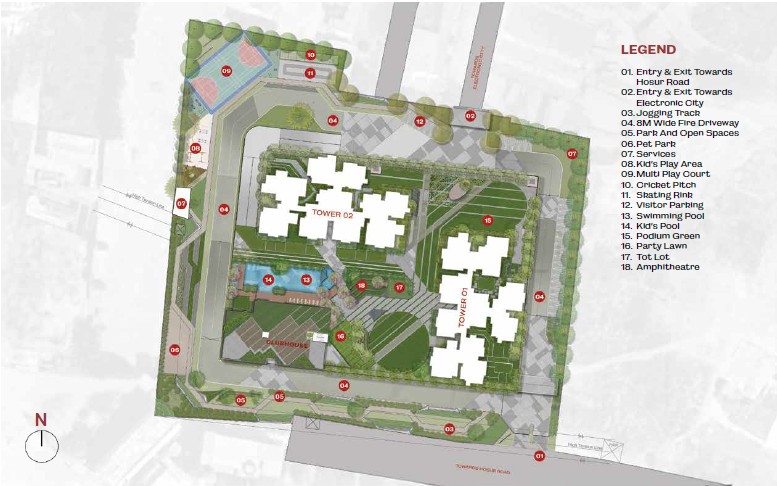 Prestige Sun Crest Master Plan