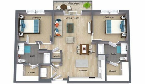 Featured Image of Floor Plan of the modern apartments and Price